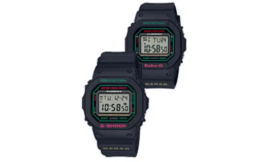 CASIO Unisex Pair Table Series 48.9mm Black Watch LOV-19B-1P