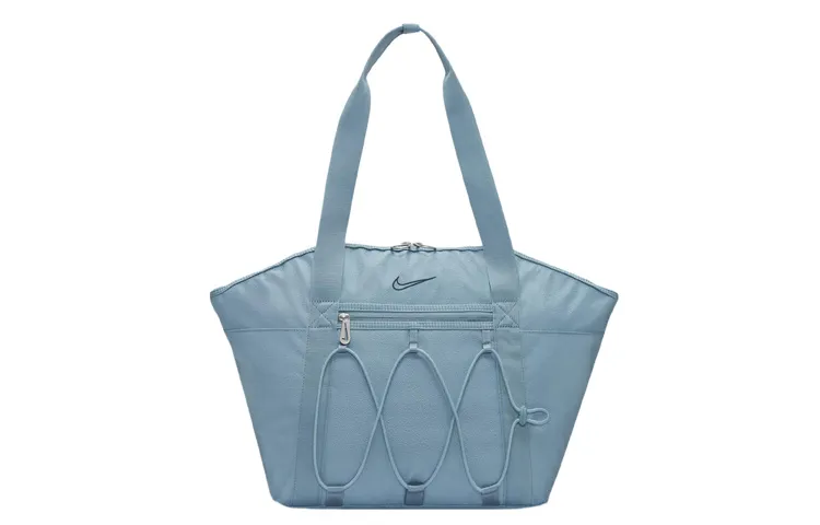 Nike Fabric Tote Bag, Shopping Bag, Shoulder Bag, Handbag Regular Women's Gray Blue