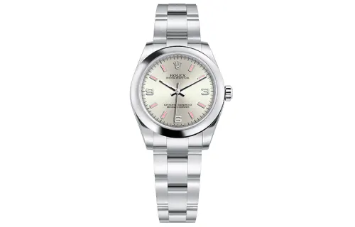 ROLEX Oyster Perpetual Automatic Mechanical Movement Women's Watch 31mm Silver Dial Oystersteel Case