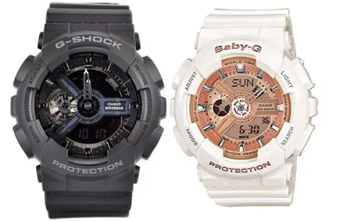 CASIO Unisex Pair Table Series Black Watch