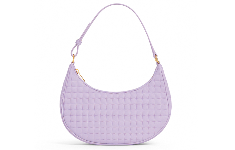 CELINE Ava Sheepskin Shoulder Bag Women's Lilac