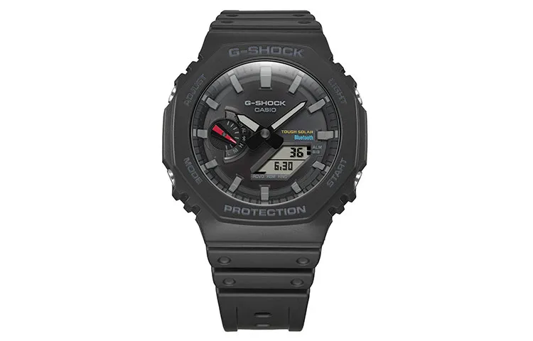CASIO Men Liquid Crystal/Analog Dual Display Series Black Watch GA-B2100-1APR