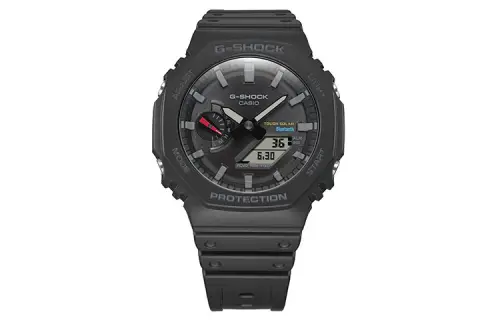 CASIO Men Liquid Crystal/Analog Dual Display Series Black Watch GA-B2100-1APR