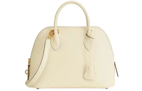HERMES Bolide Epsom Calfskin Bowling Bag, Shoulder Bag, Crossbody Bag, Handbag 29 Women's I2 Nata Cream White