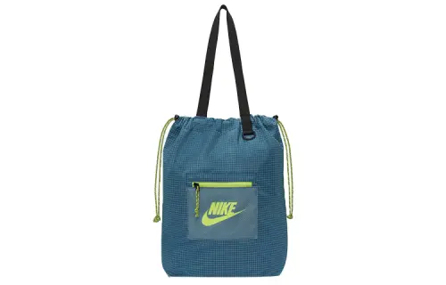 Nike Polyester Shoulder Bag, Handbag, Tote Bag, Shopping Bag, Crossbody Bag Regular Unisex Blue Green