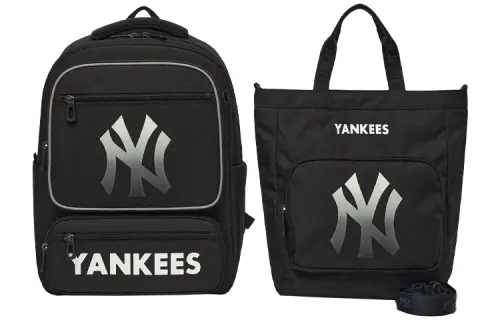MLB Polyester Laptop Bag, Bucket Bag, Shoulder Bag, Backpack Regular Unisex Black