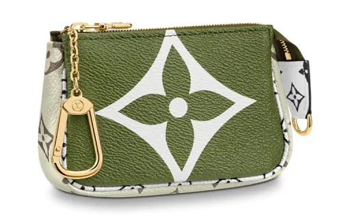 LOUIS VUITTON Mini Pochette Monogram Giant Khaki Green/Beige