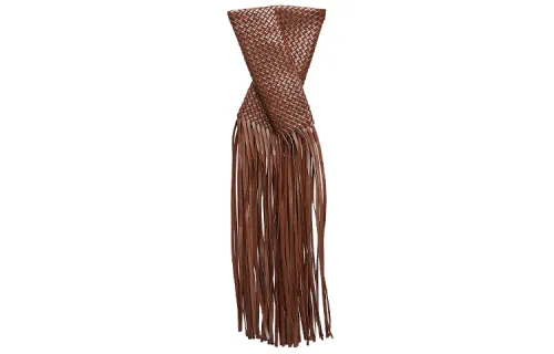 Bottega Veneta Woven Leather Clutch Women's Brownie Brown