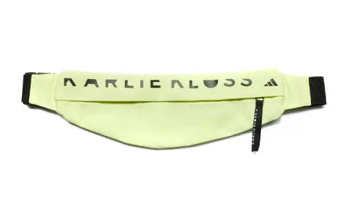 Adidas Carrie Claus Collaboration Recycled Polyester Fanny Pack Regular Women's Light Shimmery Yellow & Black
