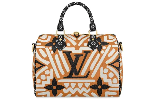 LOUIS VUITTON Crafty Speedy Bandouliere 25 Caramel/Cream