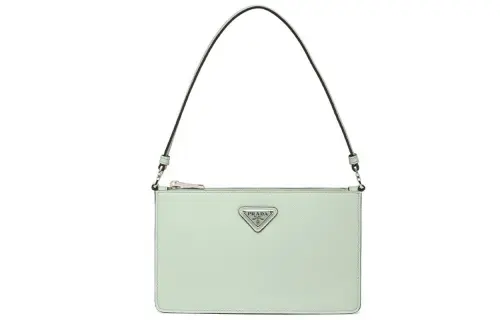 PRADA Saffiano Leather Shoulder Bag, Handbag, Shoulder Bag Women's Green