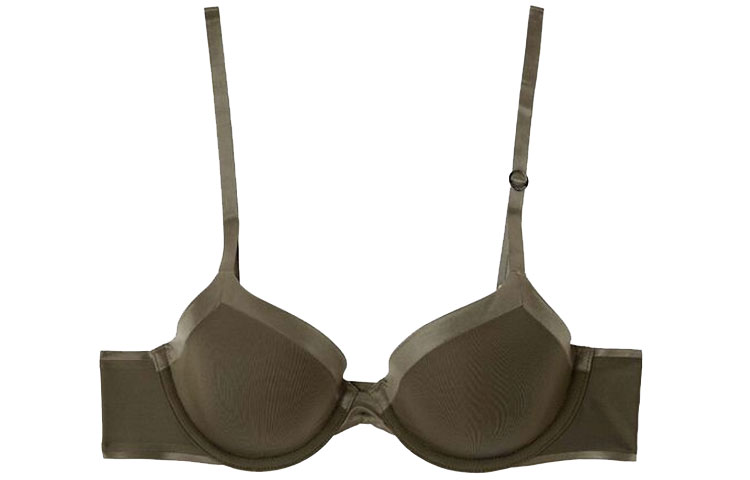 CK/Calvin Klein Black Label Series Structured Lightly Lined Demi Bra Brown