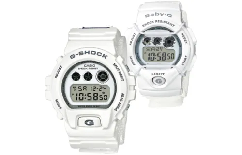 CASIO Unisex Pair Table Series White Watch LOV-16C-7
