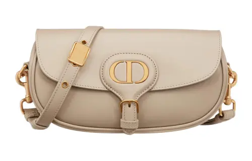 DIOR Bobby Smooth Cow Leather Handbag, Shoulder Bag, Crossbody Bag Regular Women's Natural