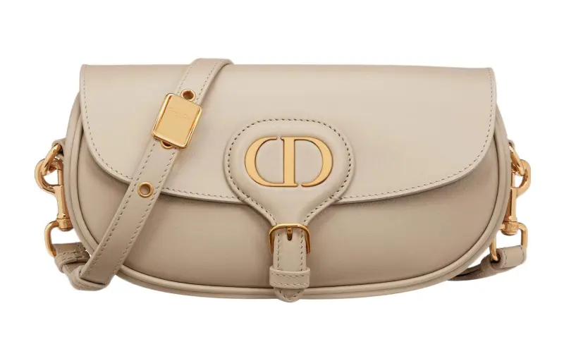 DIOR Bobby Smooth Cow Leather Handbag, Shoulder Bag, Crossbody Bag Regular Women's Natural