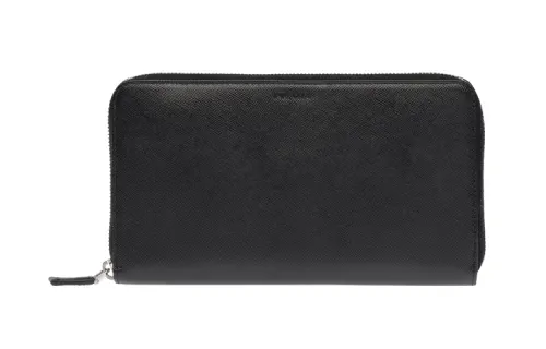 PRADA Leather Wallet Men's Black