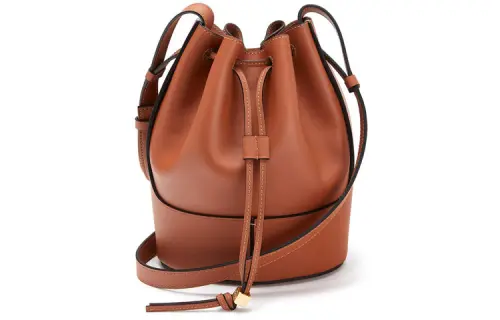 LOEWE Balloon Cow Leather Bucket Bag, Balloons, Shoulder Bag, Crossbody Bag Small Women's Caramel Brown