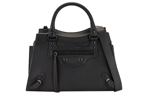 Balenciaga Cow Leather Shoulder Bag, Crossbody Bag, Handbag Regular Women's Black