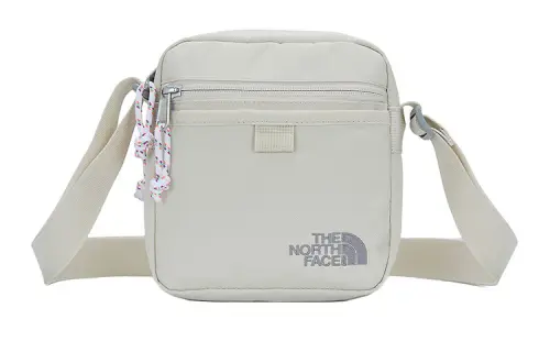THE NORTH FACE 2L Shoulder Bag, Crossbody Bag, Outdoor Bag Polyester Ecru Unisex
