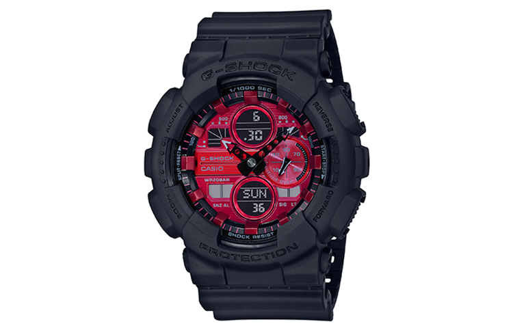 CASIO Casio G-SHOCK City Battle Limited Edition Blood Screen Antimagnetic and Shockproof Quartz Movement Resin Strap Japanese and Korean Watch Men's Watch Red Dial