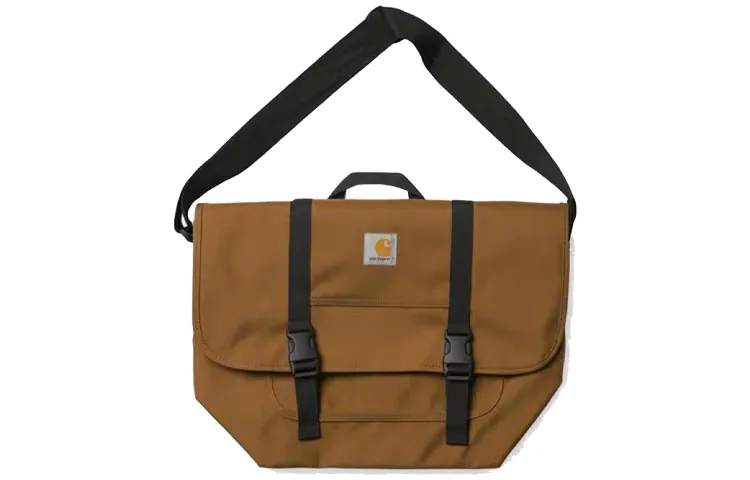 Carhartt WIP Polyester Messenger Bag, Shoulder Bag, Crossbody Bag Regular Unisex Brown
