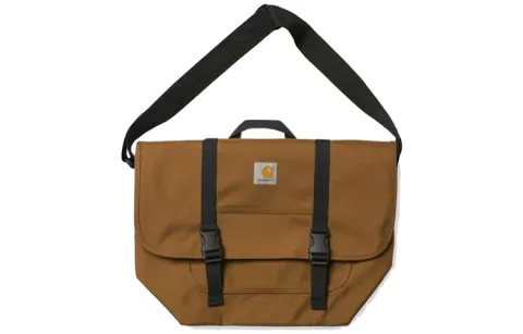 Carhartt WIP Polyester Messenger Bag, Shoulder Bag, Crossbody Bag Regular Unisex Brown
