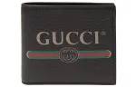 GUCCI Leather Wallet Men's Black