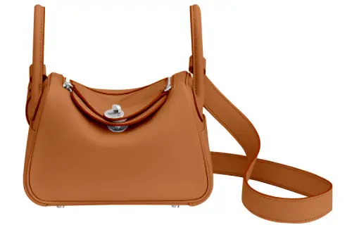 HERMES Lindy Swift Calfskin Handbags 19 Women's 37 Gold Brown