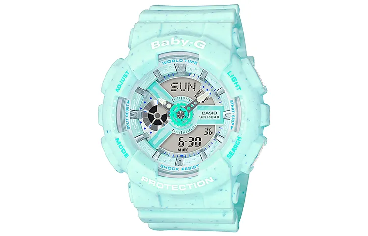 CASIO Women's BABY-G Green Watch BA-110PI-2A