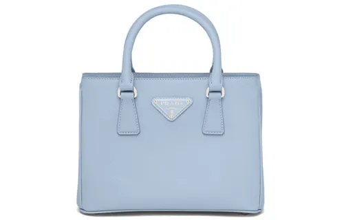 PRADA Leather Killer Bag, Shoulder Bag, Crossbody Bag, Handbag Mini Women's Sky Blue