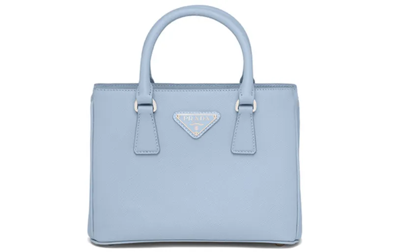 PRADA Leather Killer Bag, Shoulder Bag, Crossbody Bag, Handbag Mini Women's Sky Blue