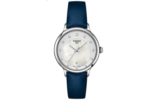 TISSOT Nourishing Ting Collection Quartz Movement Women's Watch 33.17mm White Dial Stainless Steel Case