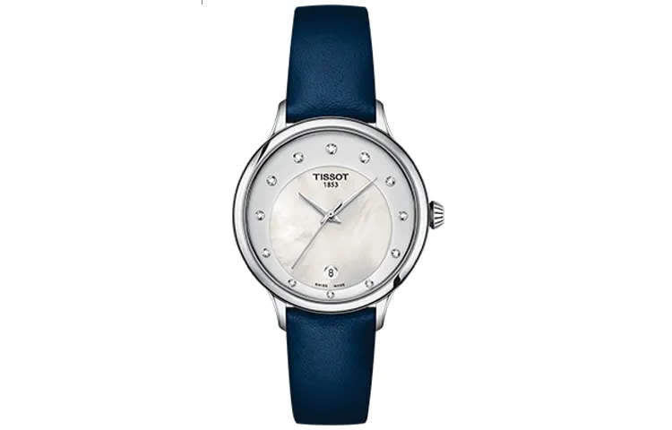 TISSOT Nourishing Ting Collection Quartz Movement Women's Watch 33.17mm White Dial Stainless Steel Case