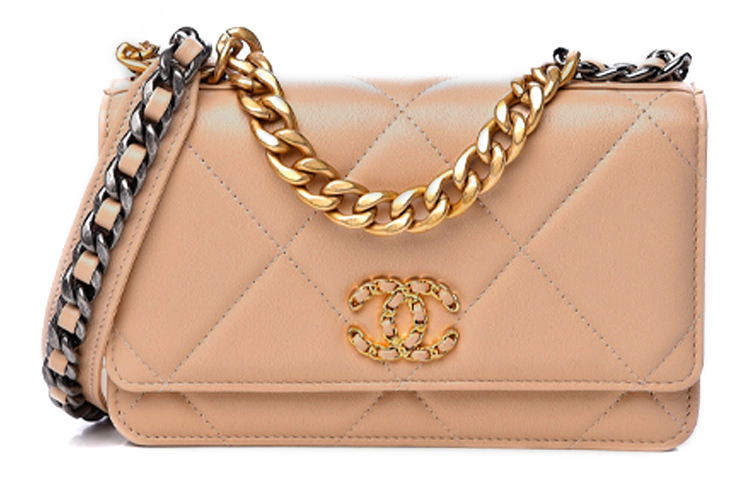 CHANEL 19BagWOC Sheepskin Handbag, Shoulder Bag, Backpack, Crossbody Bag Women's Shrimp Pink