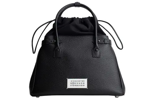 Maison Margiela Shoulder Bag Cow Leather Handbag Women's Black