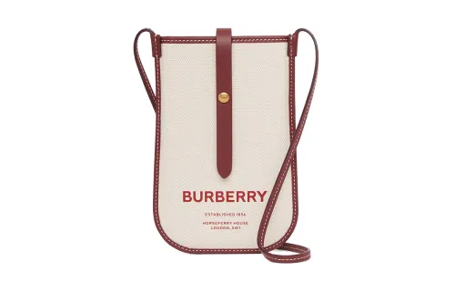 Burberry Cotton Anne Cell Phone Protective Cover Shoulder Bag Backpack Regular Women's Multicolor