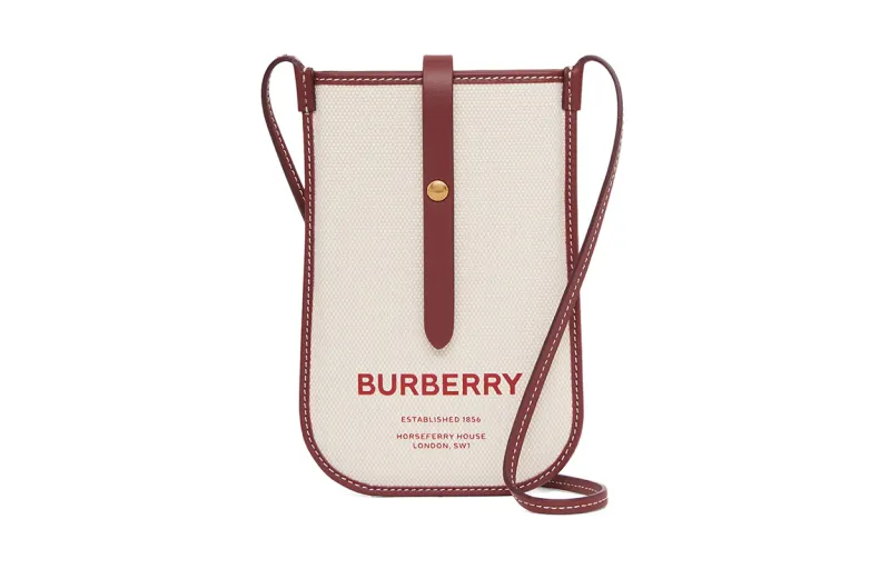 Burberry Cotton Anne Cell Phone Protective Cover Shoulder Bag Backpack Regular Women's Multicolor