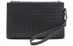 Bottega Veneta Leather Coin Purse, Clutch Regular Men's Black