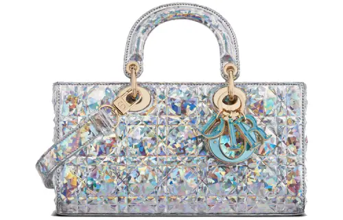 DIOR Cow Leather Handbag Women's Rainbow