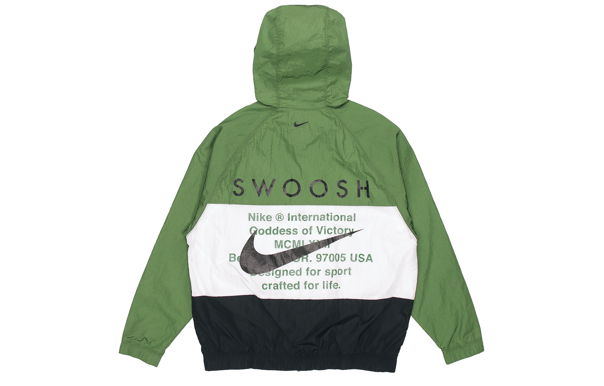 Мужская куртка Nike Sportswear Swoosh (зеленая) — фото 2