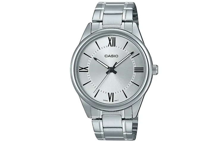 CASIO Men Standard Series Silver Watch MTP-V005D-7B5