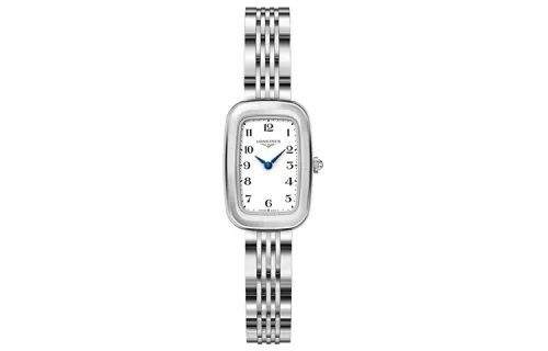 LONGINES Rider Collection Quartz Movement 30m Waterproof Women's Watch 28*19.2mm White Dial Stainless Steel Case