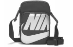 Nike Heritage Polyester Shoulder Bag, Crossbody Bag Regular Unisex Black
