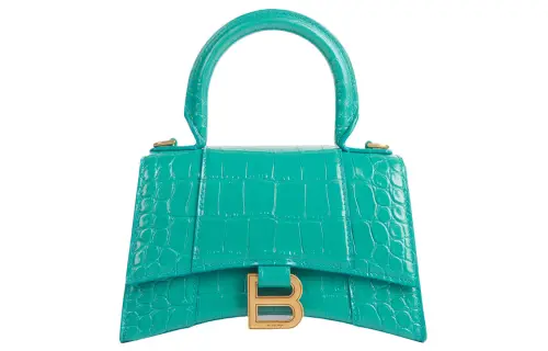 Balenciaga Calfskin Shoulder Bag, Crossbody Bag, Handbag Small Women's Turquoise