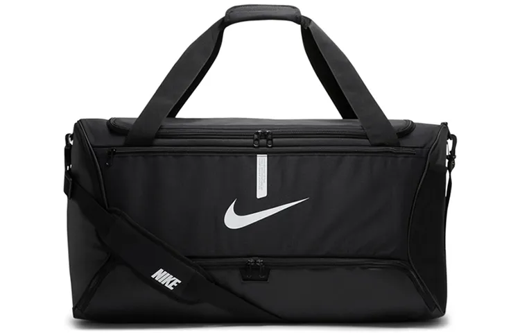 Nike Polyester One Shoulder Handbag, Travel Bag Large Unisex Black & White