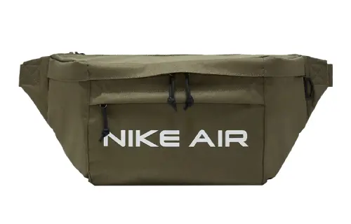 Nike Polyester Shoulder Bag, Crossbody Bag, Fanny Pack Regular Unisex Army Green
