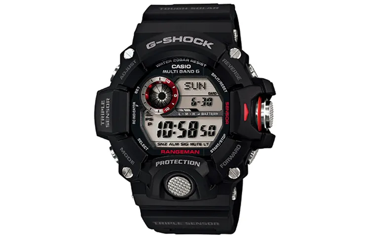 CASIO Miiow 200m Waterproof Quartz Movement Rubber Strap Watch Men's Watches Gray Dial