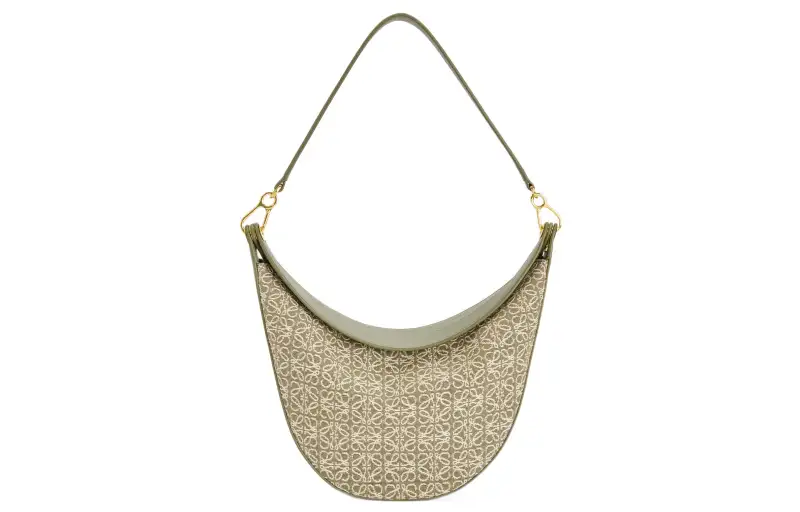 LOEWE Anagram Jacquard Fabric With Cow Leather Shoulder Bag, Crossbody Bag, Shoulder Bag Women's