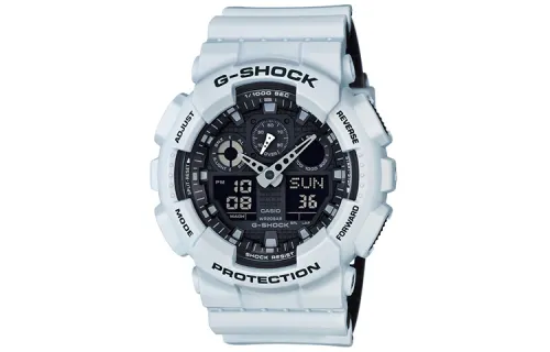 CASIO Men Liquid Crystal/Analog Dual Display Series Black Watch GA-100L-7A
