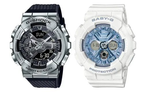 CASIO Unisex Pair Table Series Black Watch